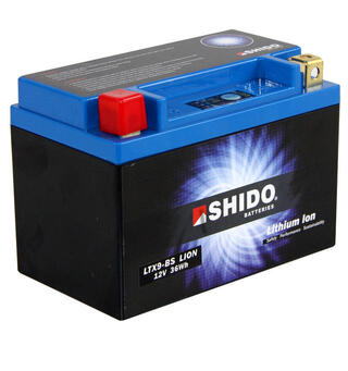 Shido LTX9-BS Lithium - 12V ATV/MC/Snøscooter Batteri 12V, 3Ah, 36Wh, 150x87x105